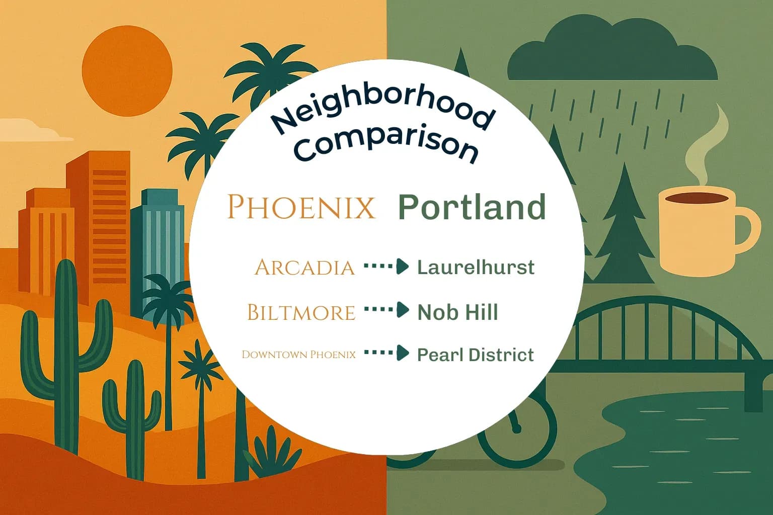 Phoenix vs Portland Neighborhood Comparison