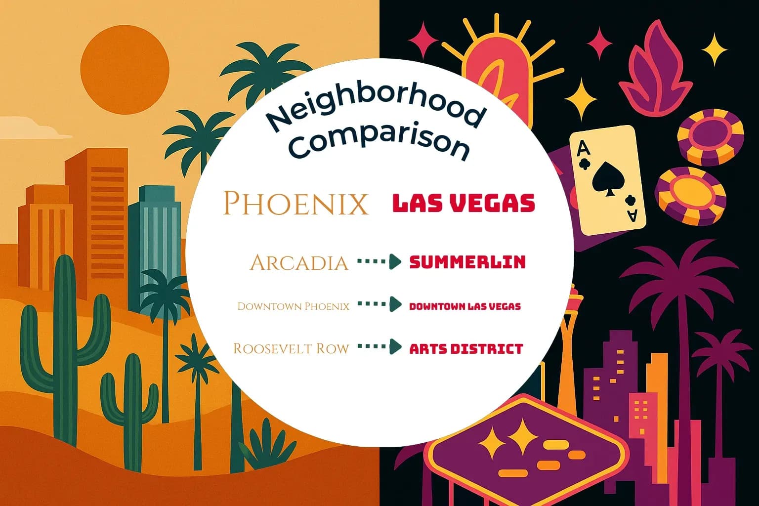 Phoenix vs Las Vegas Neighborhood Comparison