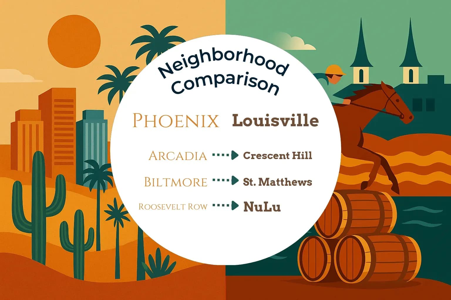 Phoenix vs Louisville Neighborhood Comparison