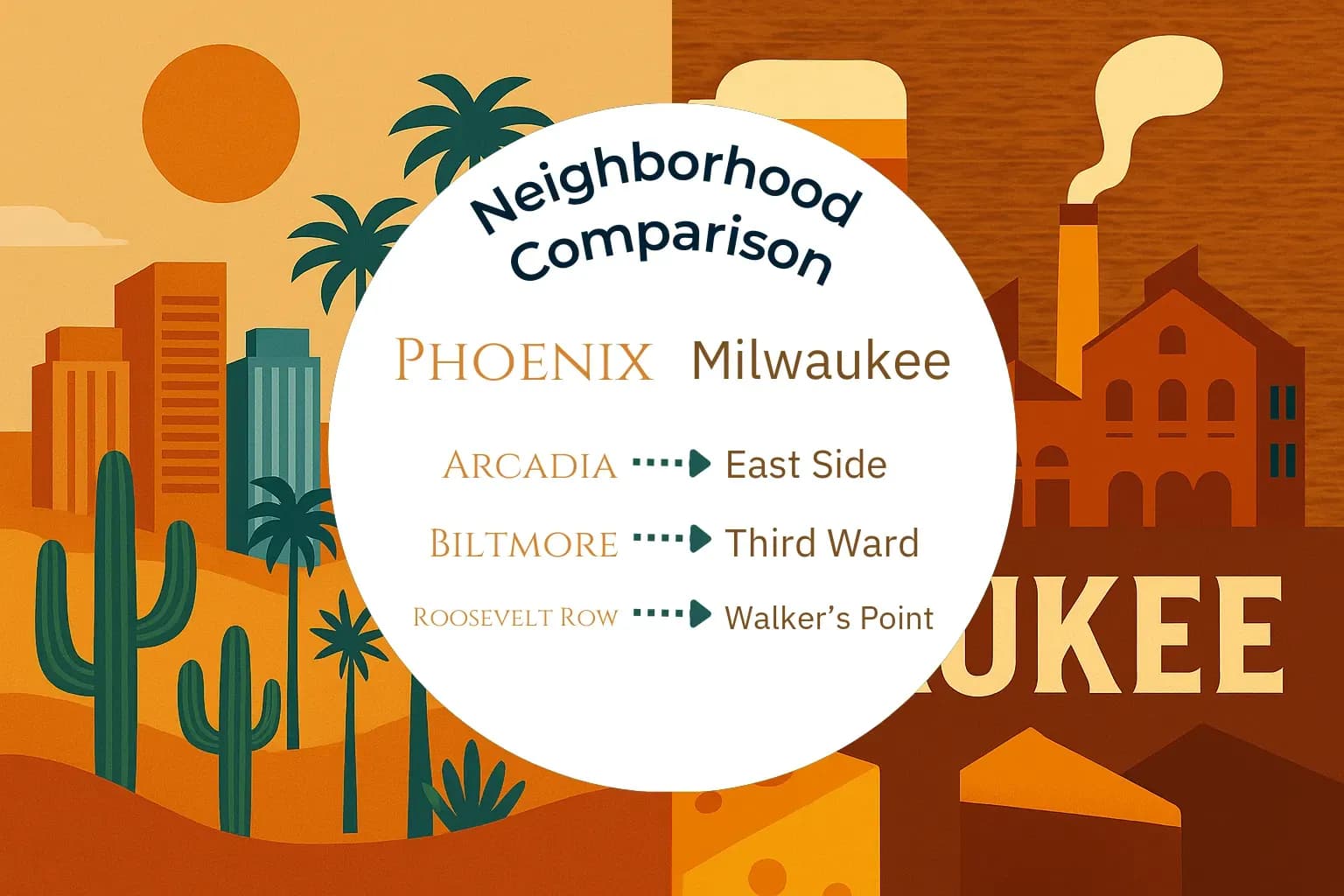 Phoenix vs Milwaukee Neighborhood Comparison