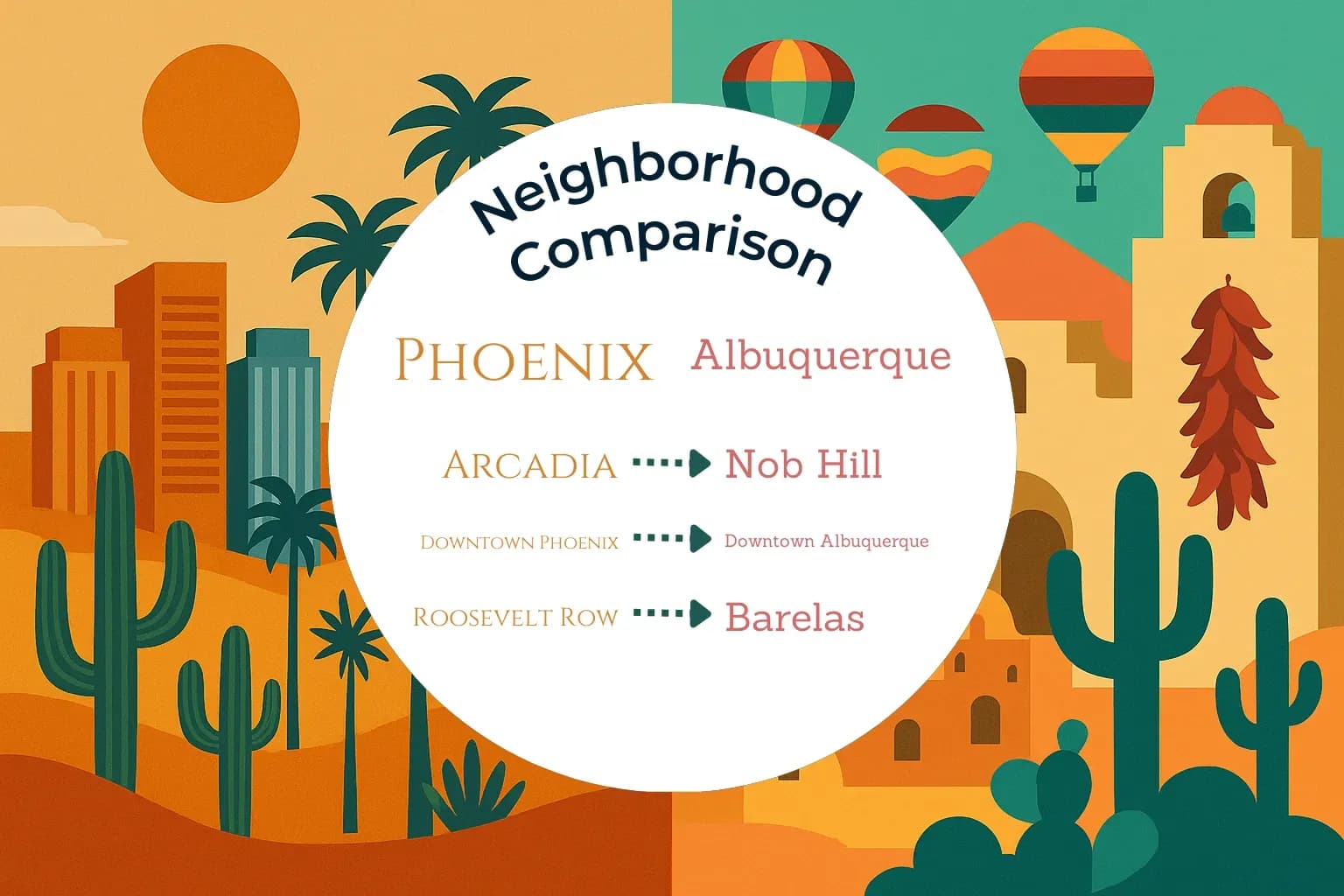 Phoenix vs Albuquerque Neighborhood Comparison