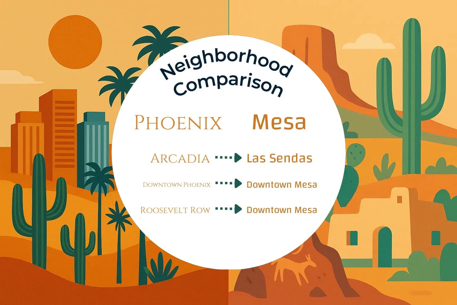 Phoenix vs Mesa Neighborhood Comparison