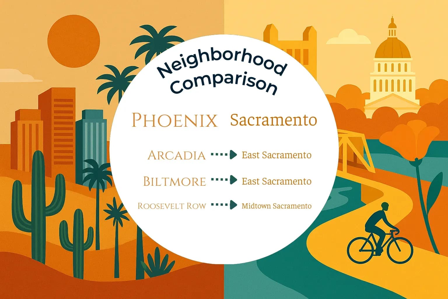 Phoenix vs Sacramento Neighborhood Comparison