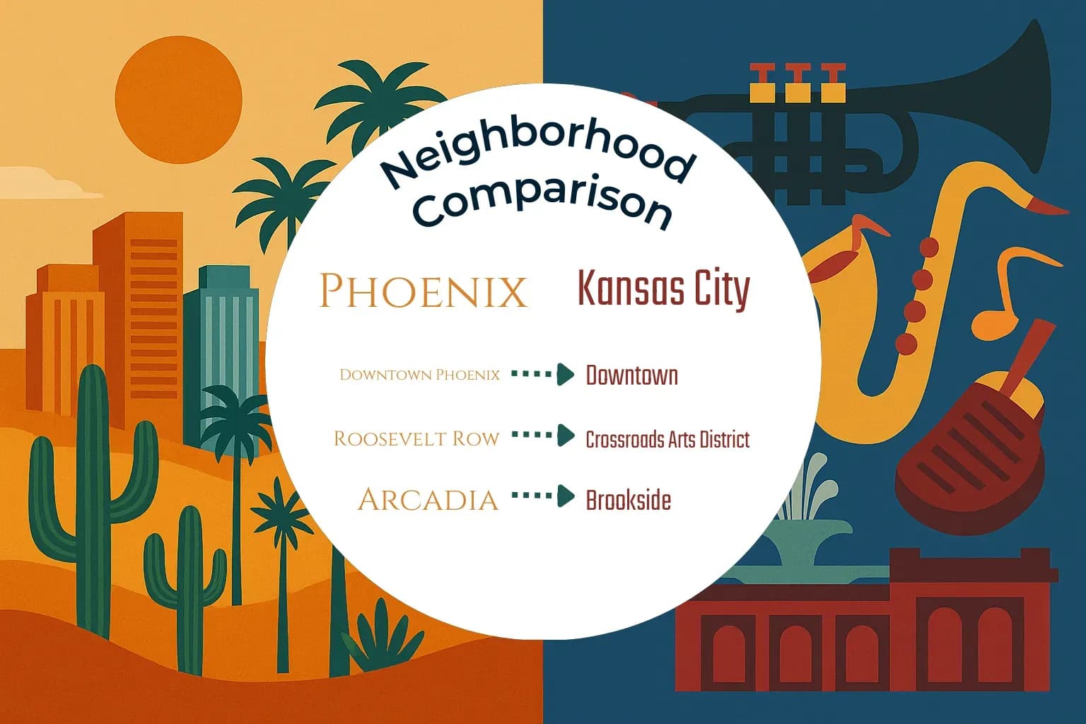 Phoenix vs Kansas City Neighborhood Comparison