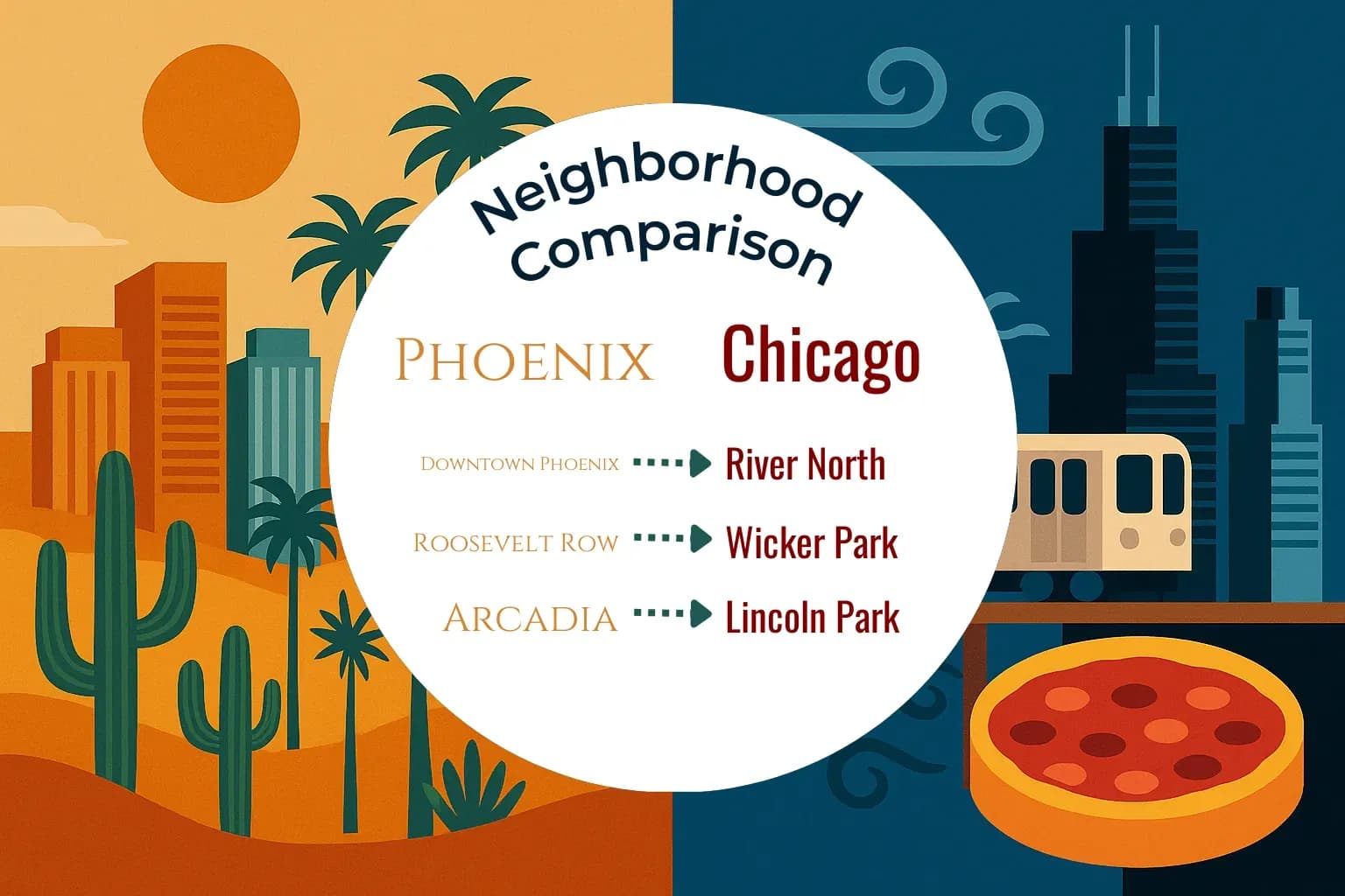 Phoenix vs Chicago Neighborhood Comparison