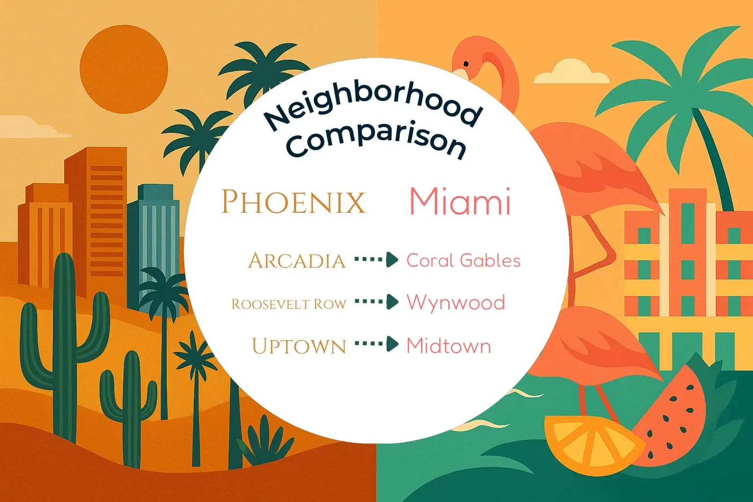 Phoenix vs Miami Neighborhood Comparison