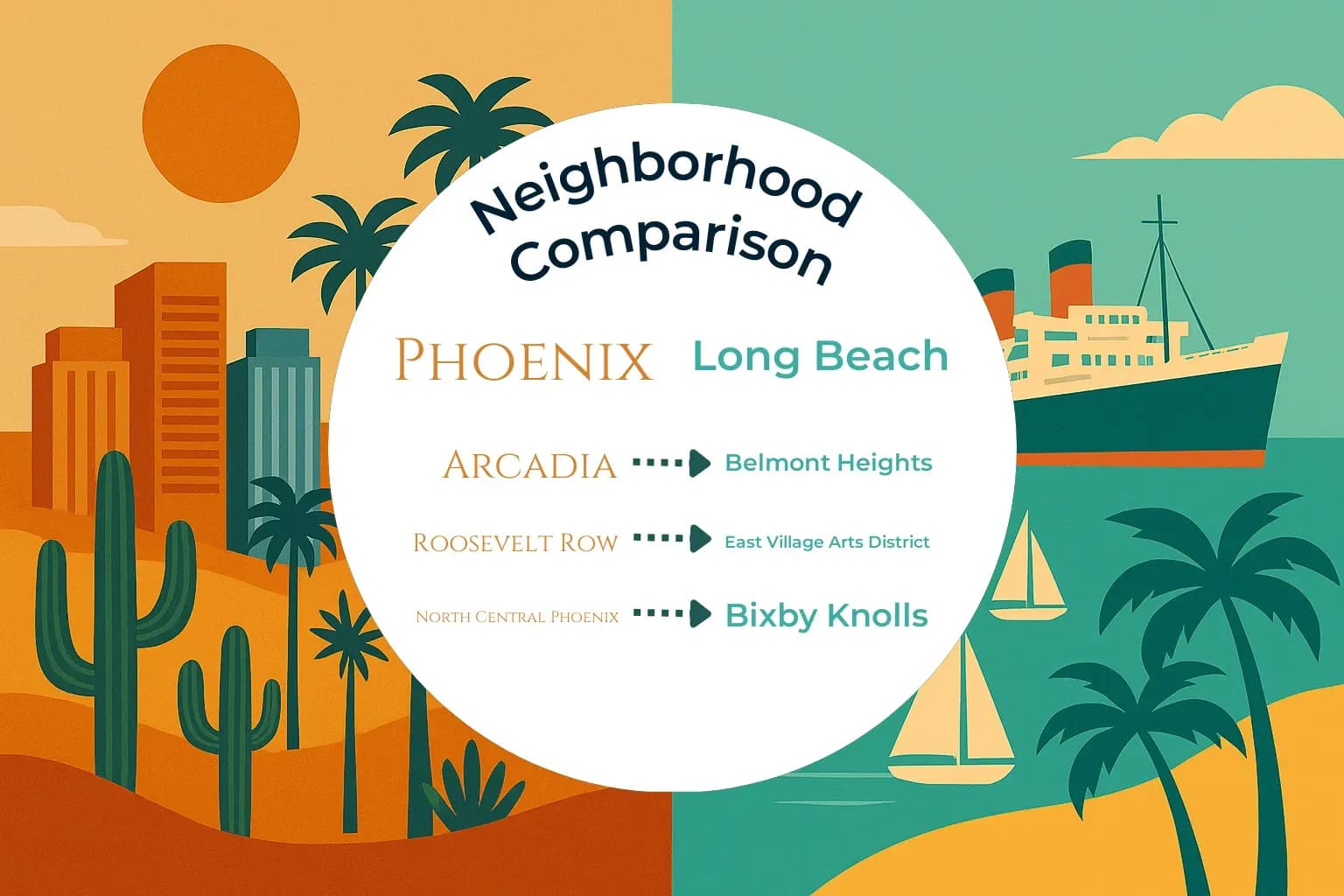 Phoenix vs Long Beach Neighborhood Comparison