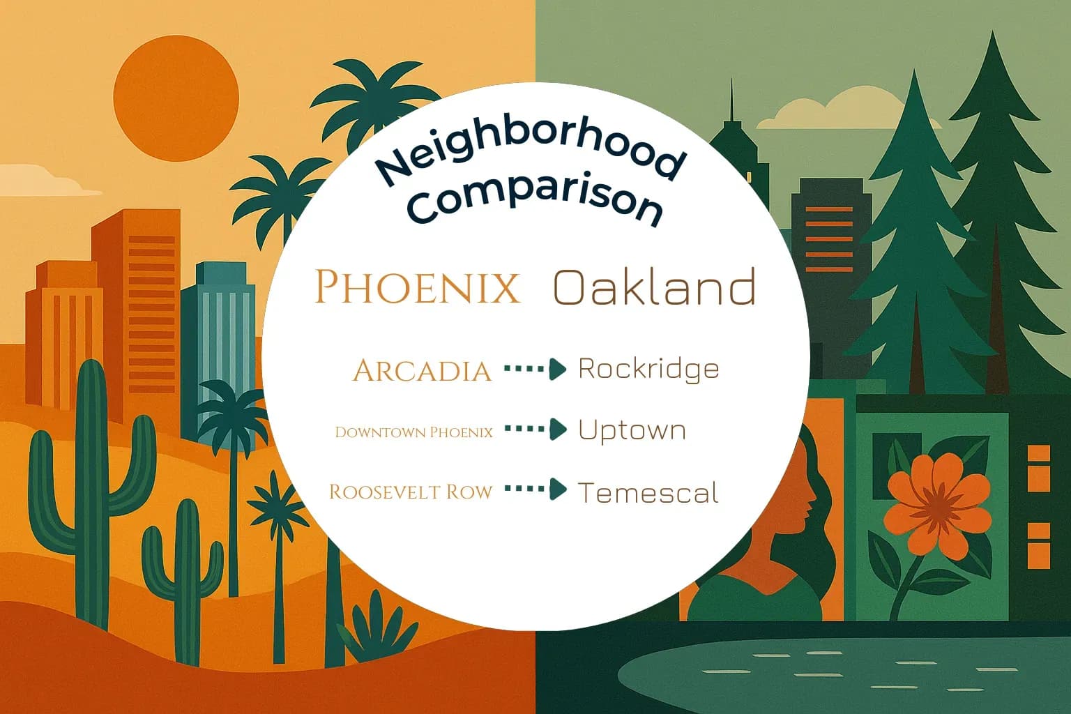 Phoenix vs Oakland Neighborhood Comparison