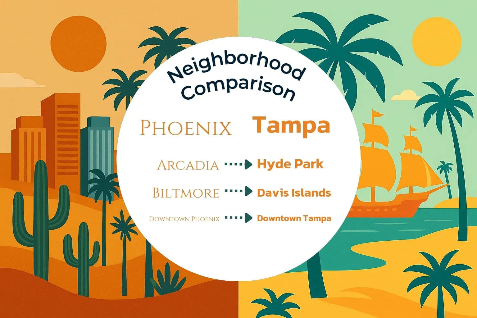 Phoenix vs Tampa Neighborhood Comparison