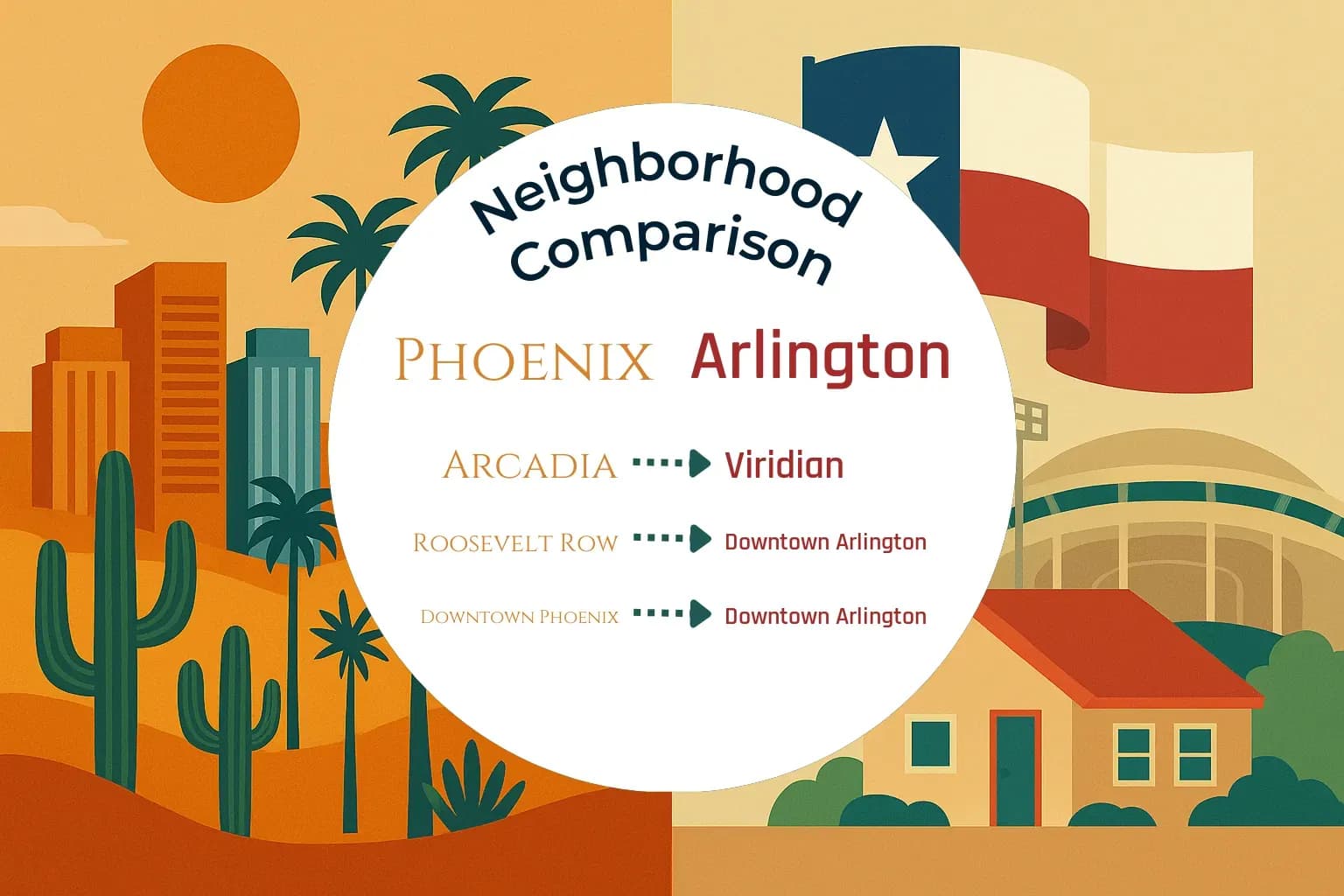 Phoenix vs Arlington Neighborhood Comparison