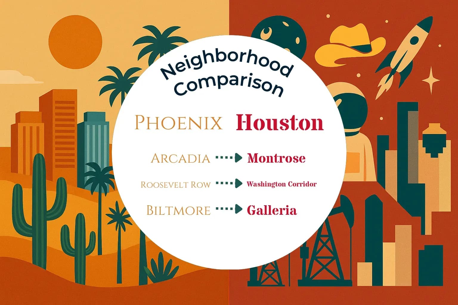 Phoenix vs Houston Neighborhood Comparison