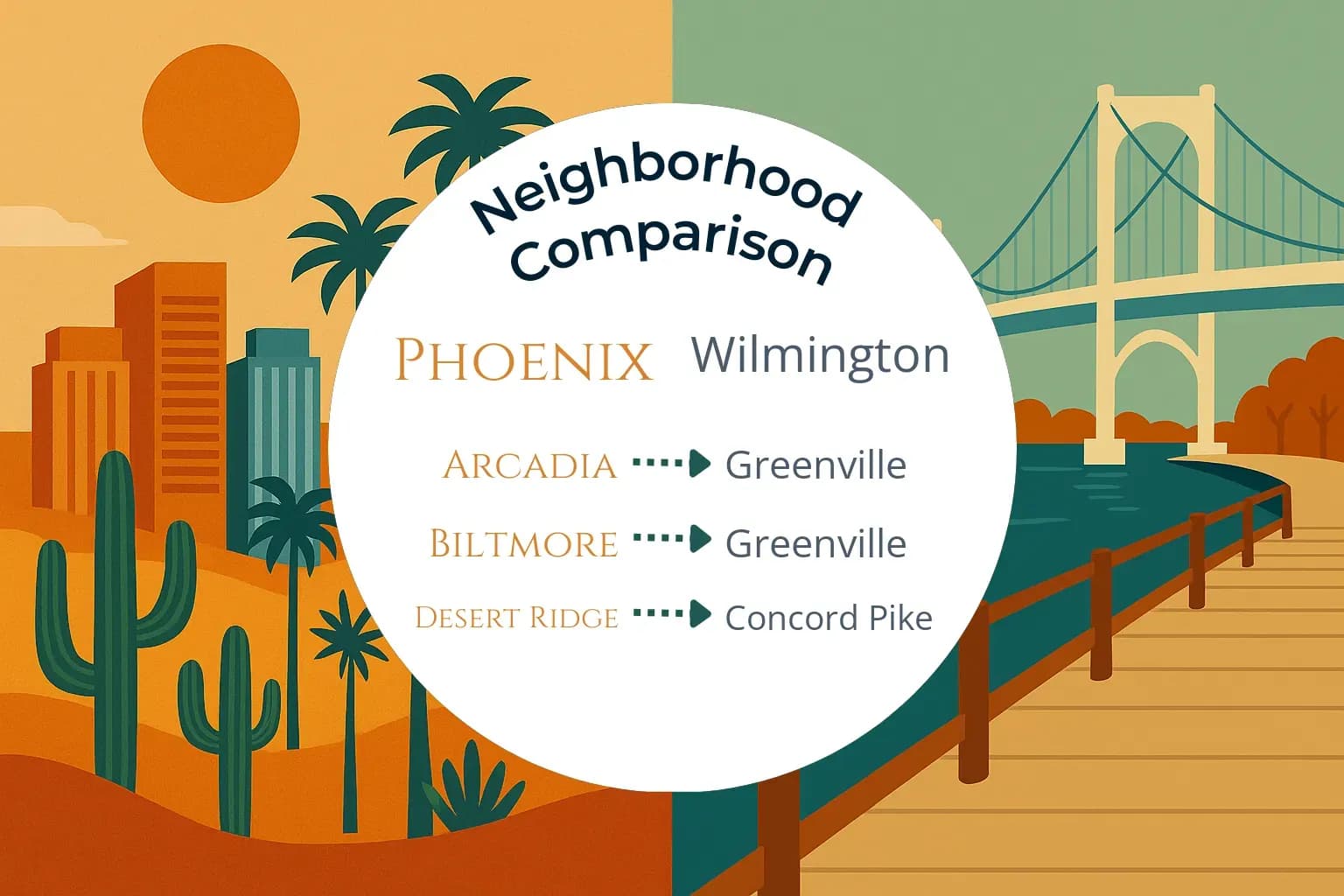 Phoenix vs Wilmington Neighborhood Comparison