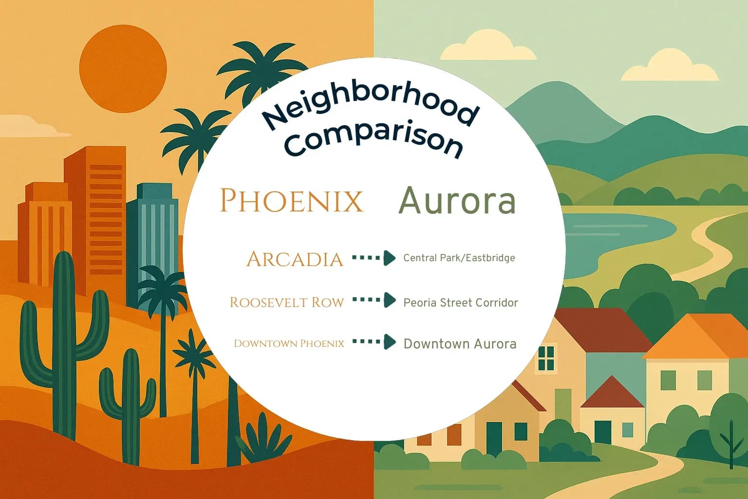 Phoenix vs Aurora Neighborhood Comparison