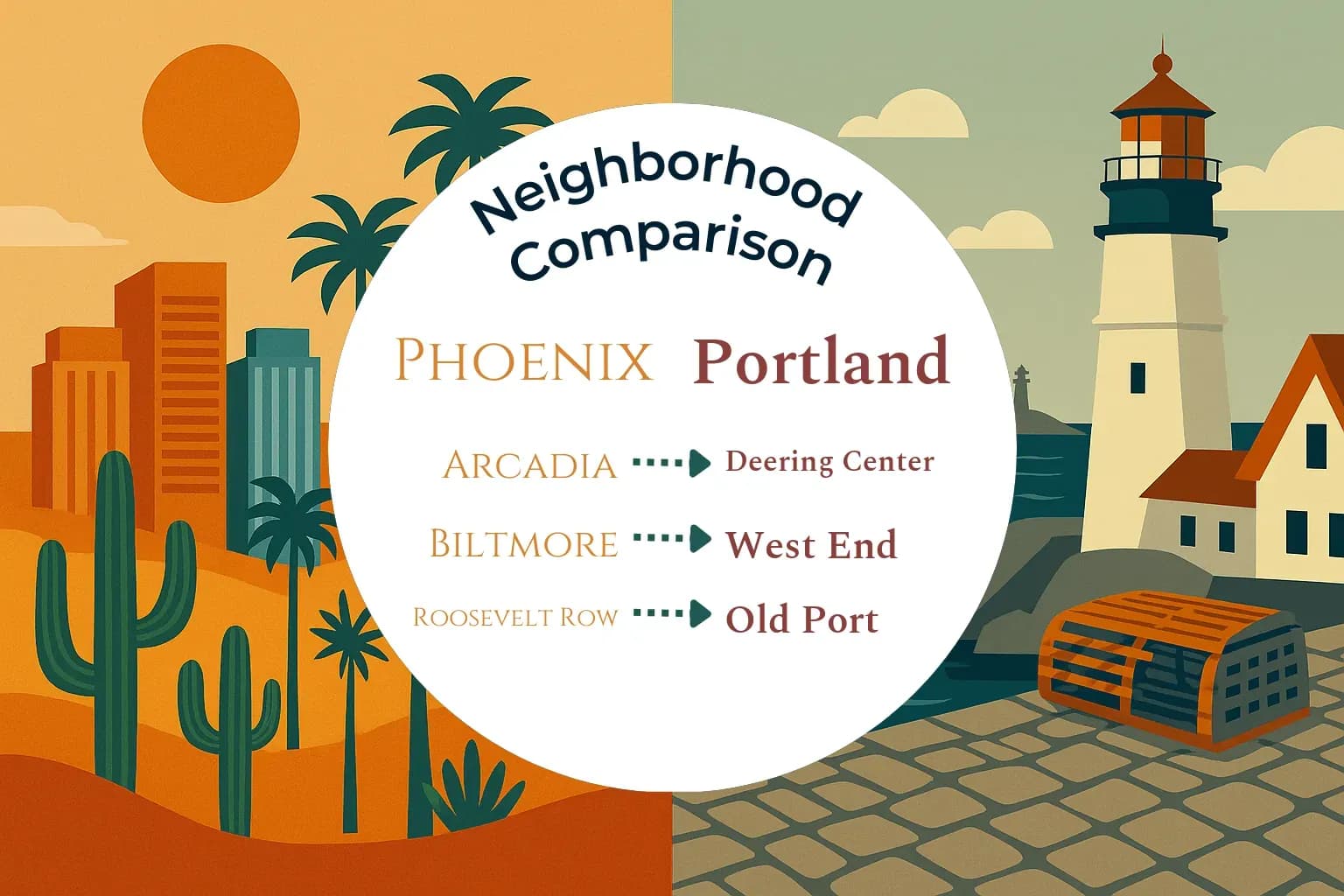 Phoenix vs Portland Neighborhood Comparison