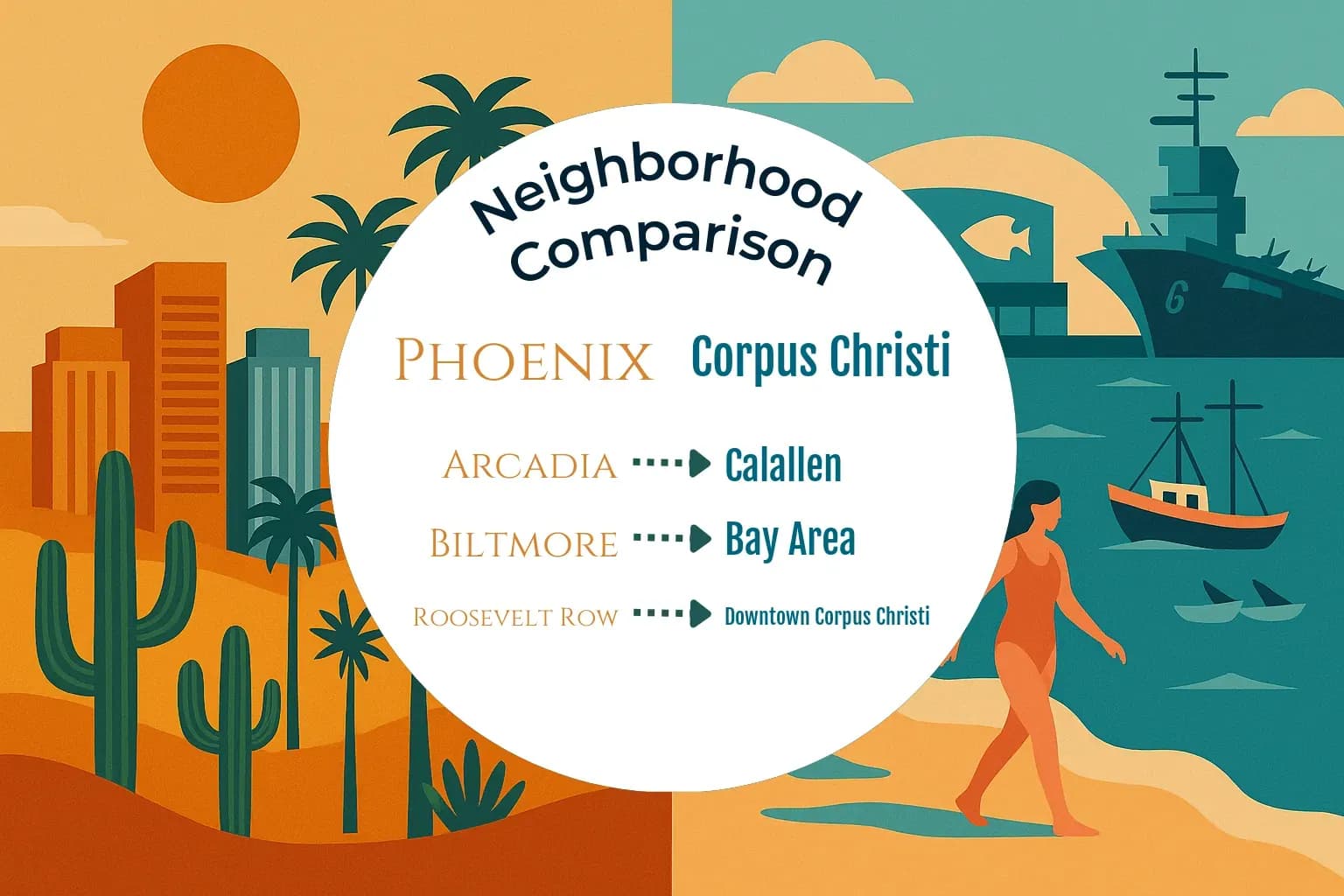 Phoenix vs Corpus Christi Neighborhood Comparison