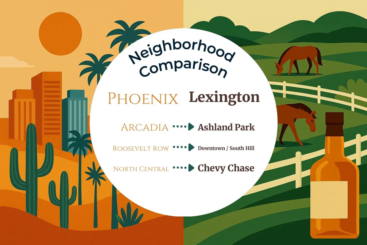 Phoenix vs Lexington Neighborhood Comparison