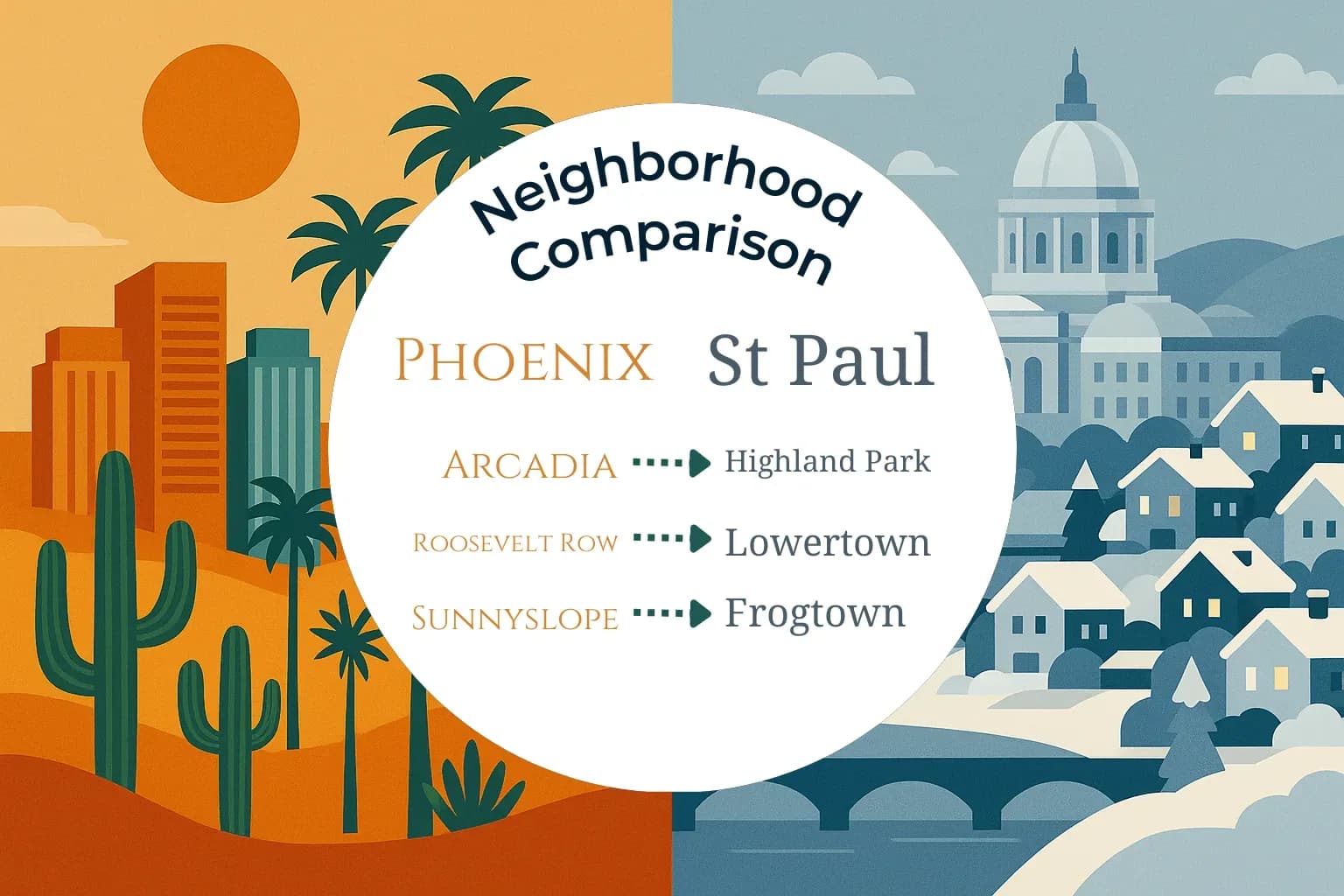 Phoenix vs St. Paul Neighborhood Comparison