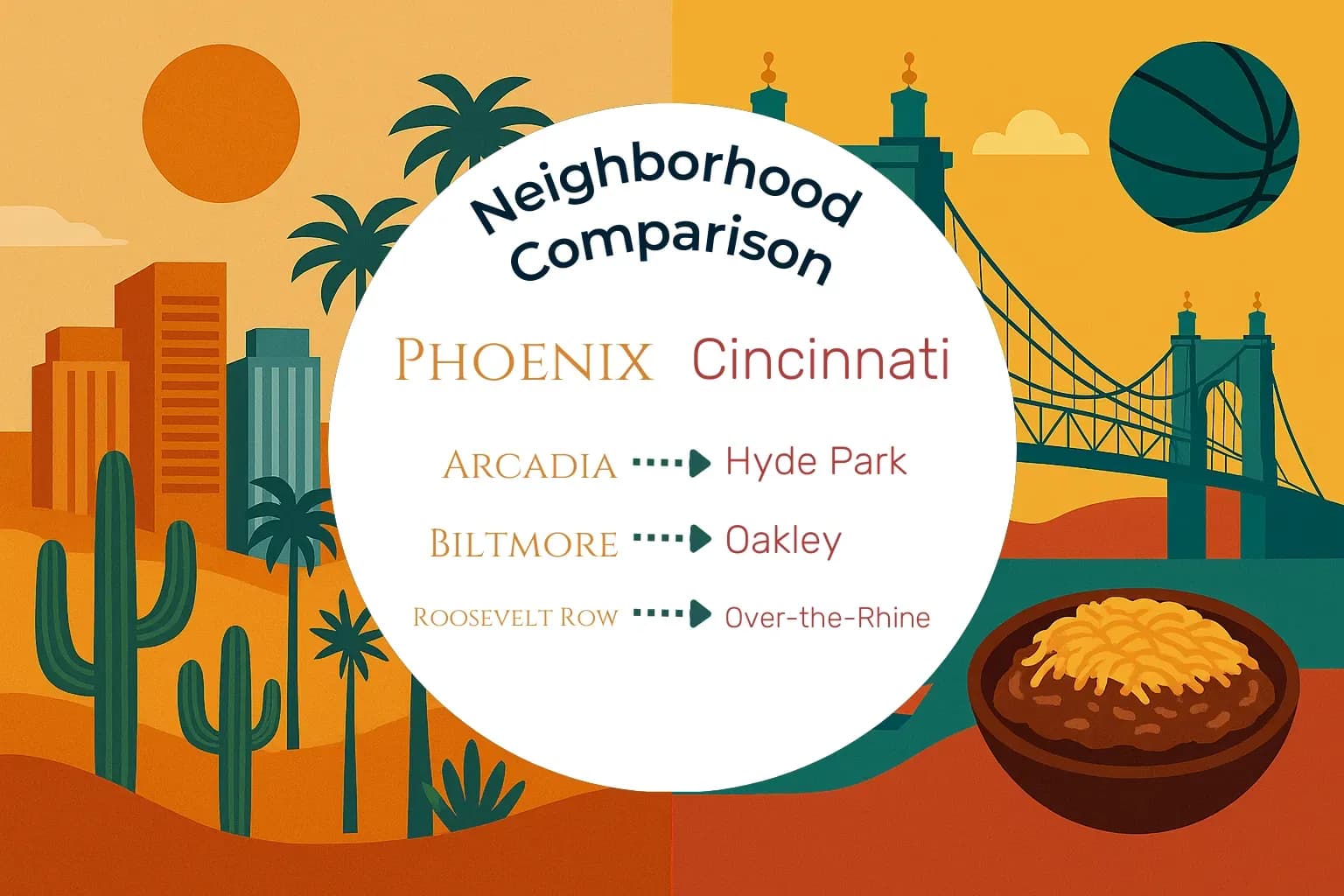 Phoenix vs Cincinnati Neighborhood Comparison