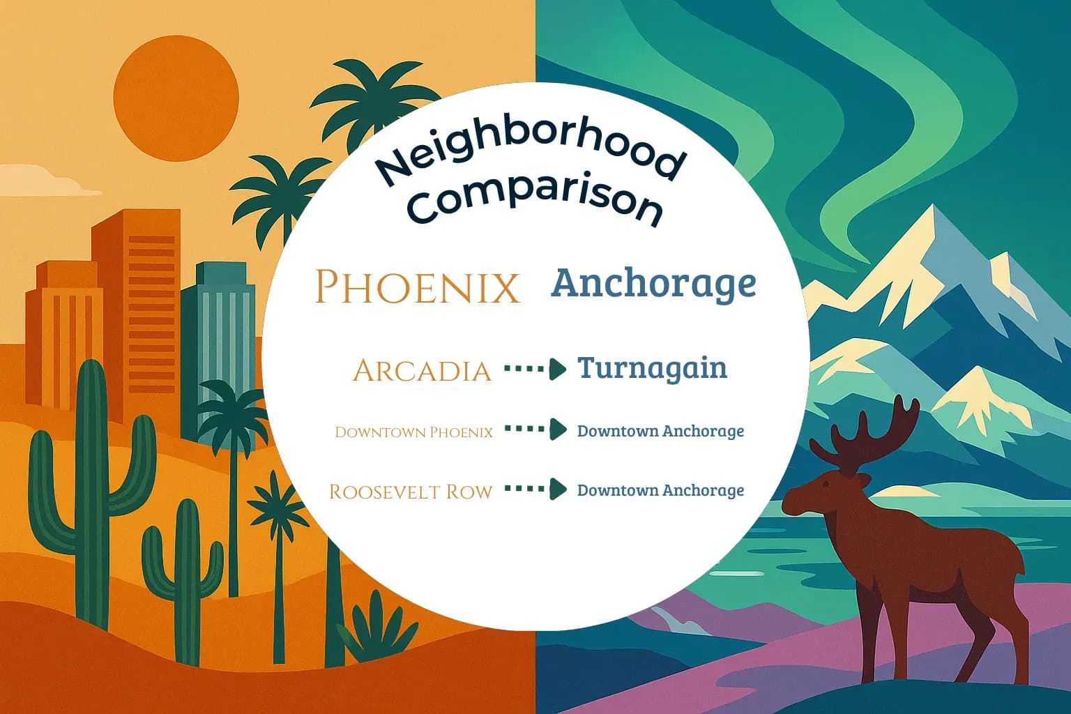 Phoenix vs Anchorage Neighborhood Comparison