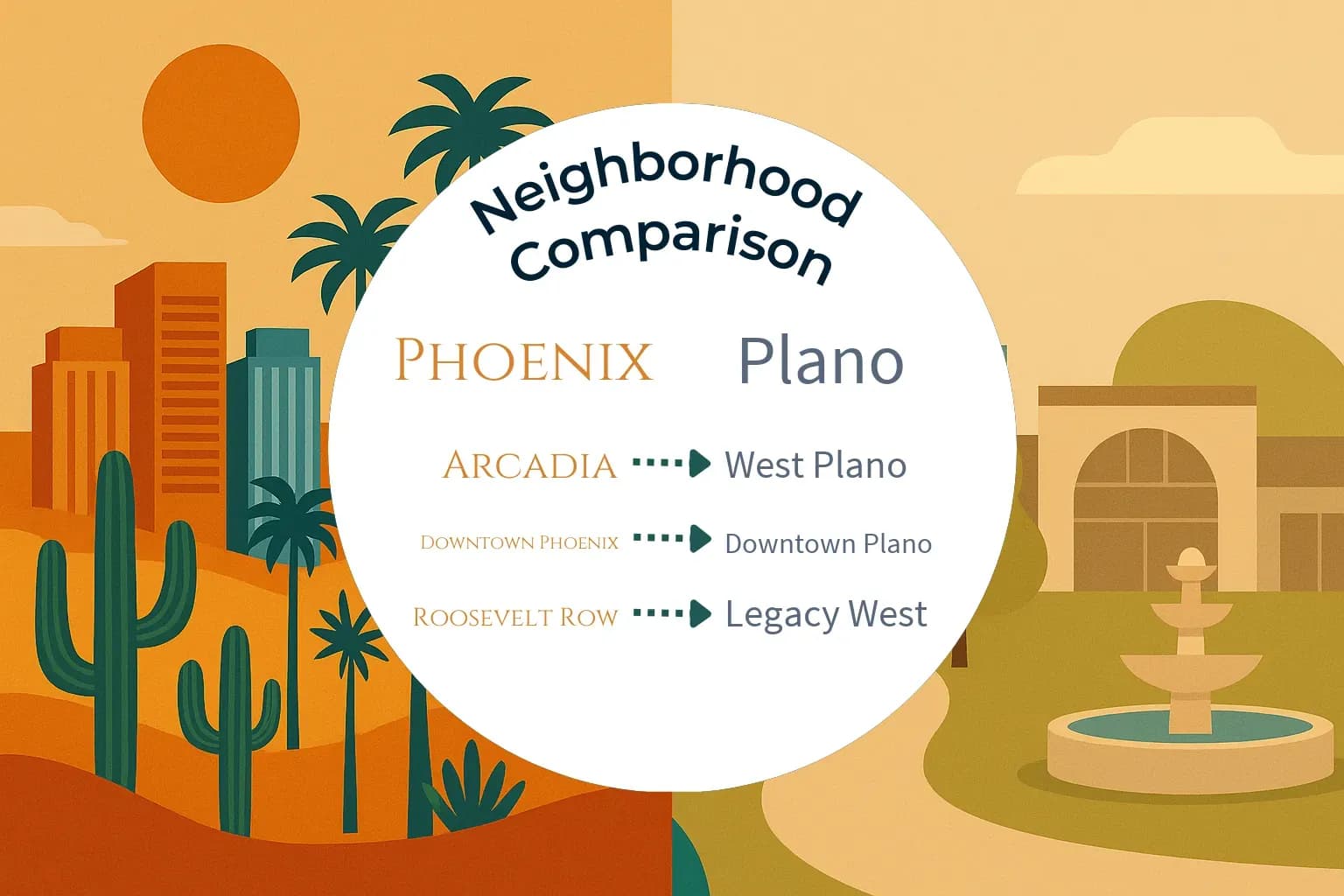Phoenix vs Plano Neighborhood Comparison
