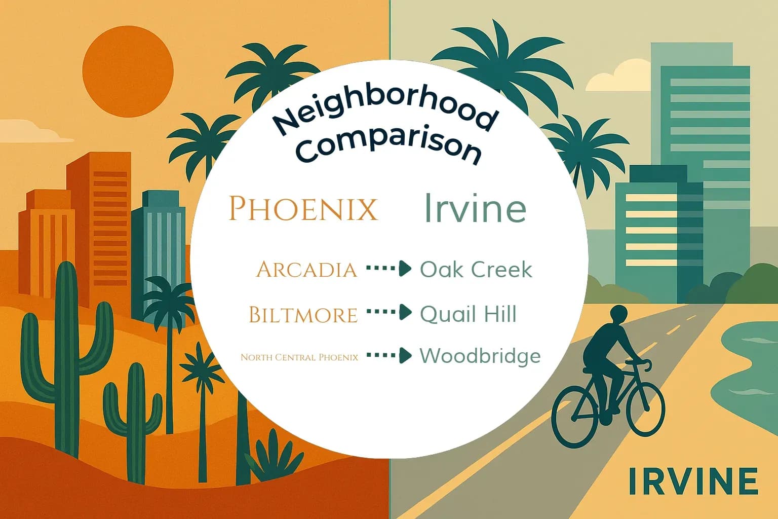 Phoenix vs Irvine Neighborhood Comparison