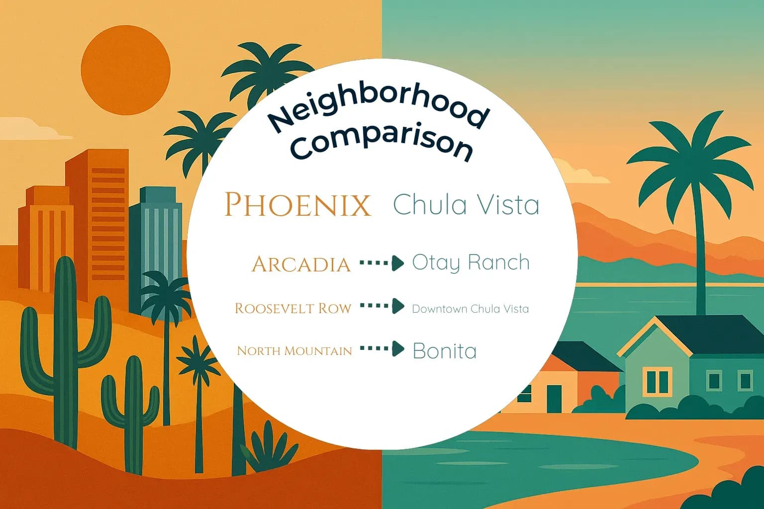 Phoenix vs Chula Vista Neighborhood Comparison