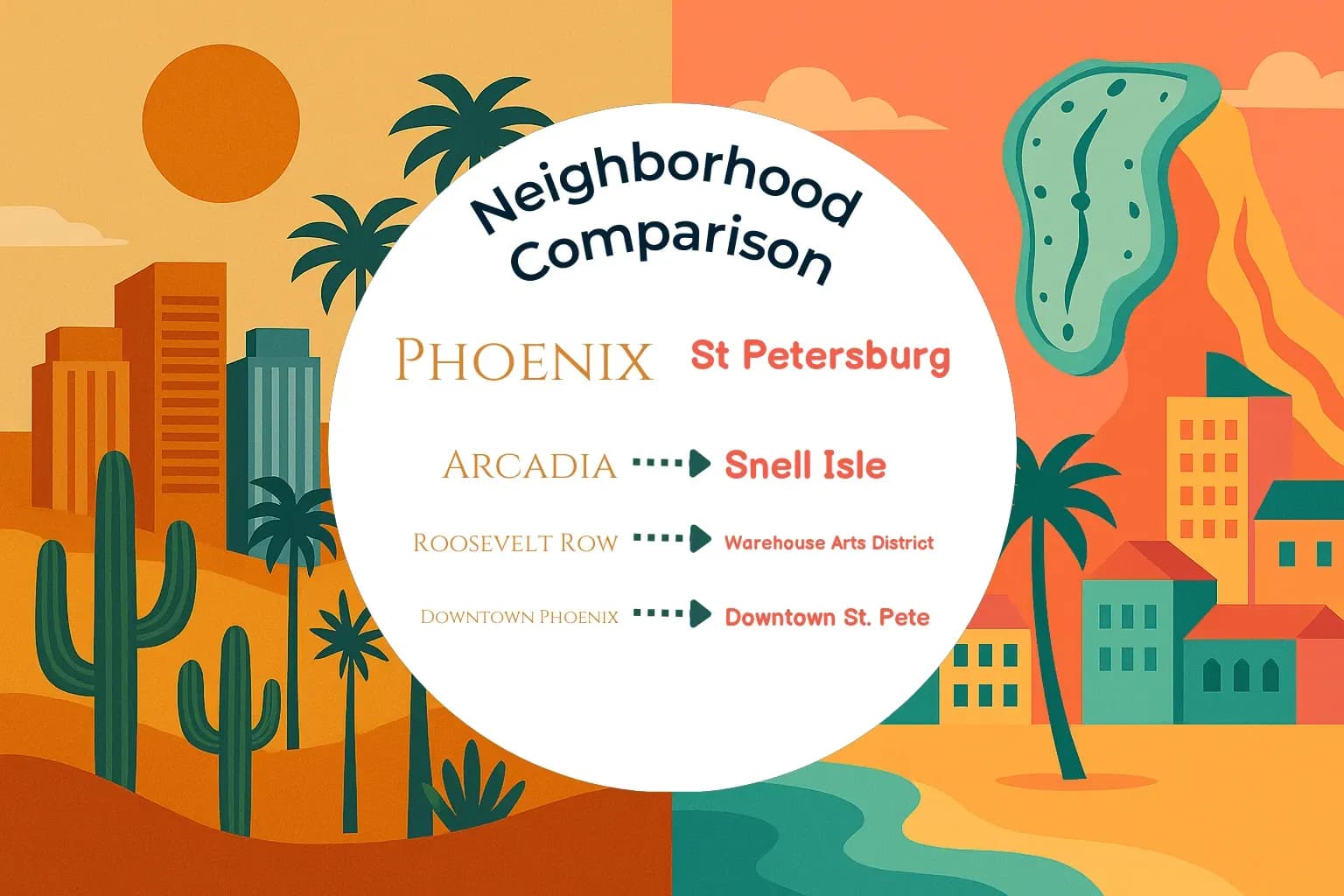 Phoenix vs St. Petersburg Neighborhood Comparison