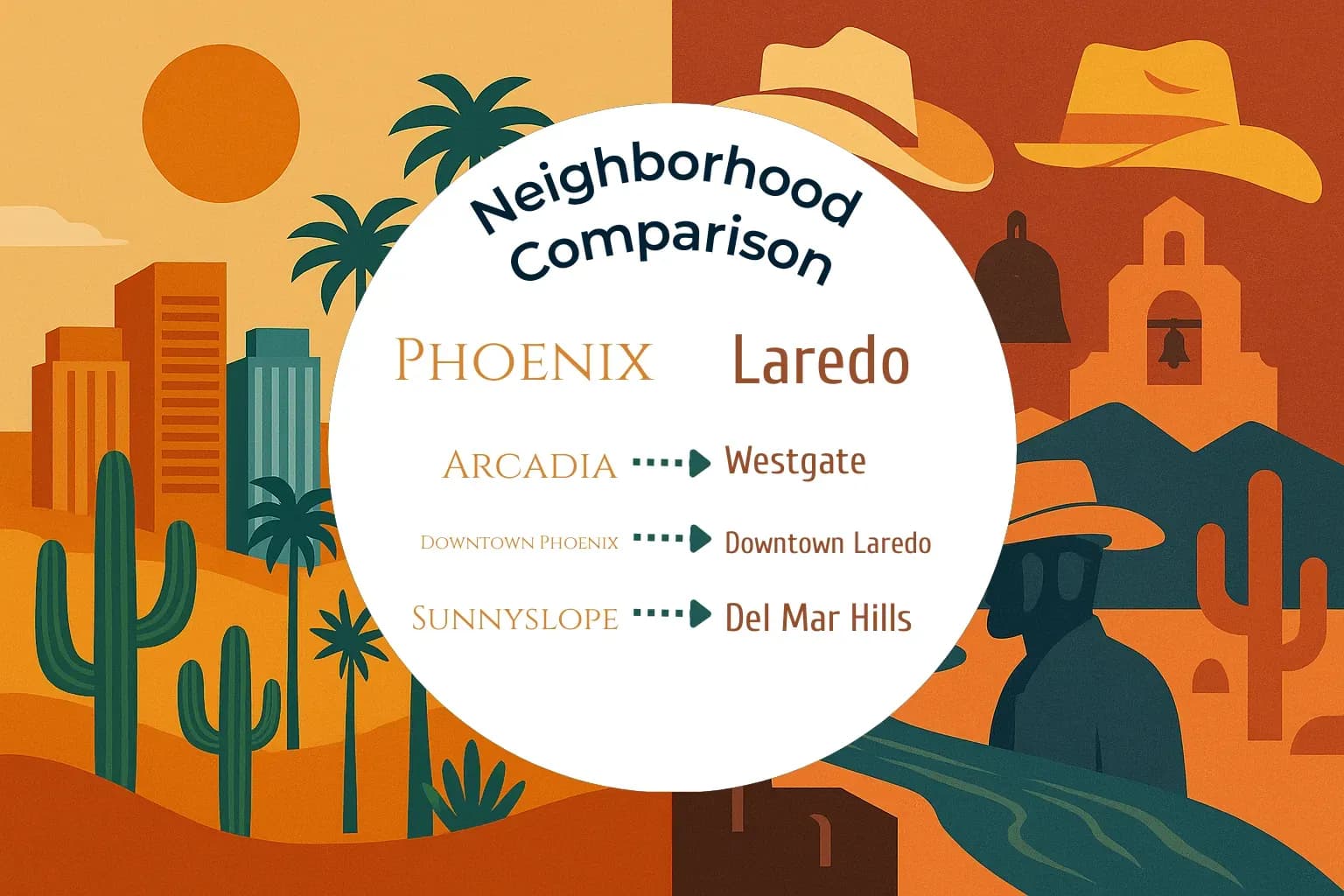 Phoenix vs Laredo Neighborhood Comparison