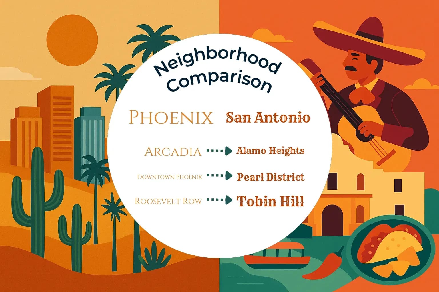 Phoenix vs San Antonio Neighborhood Comparison