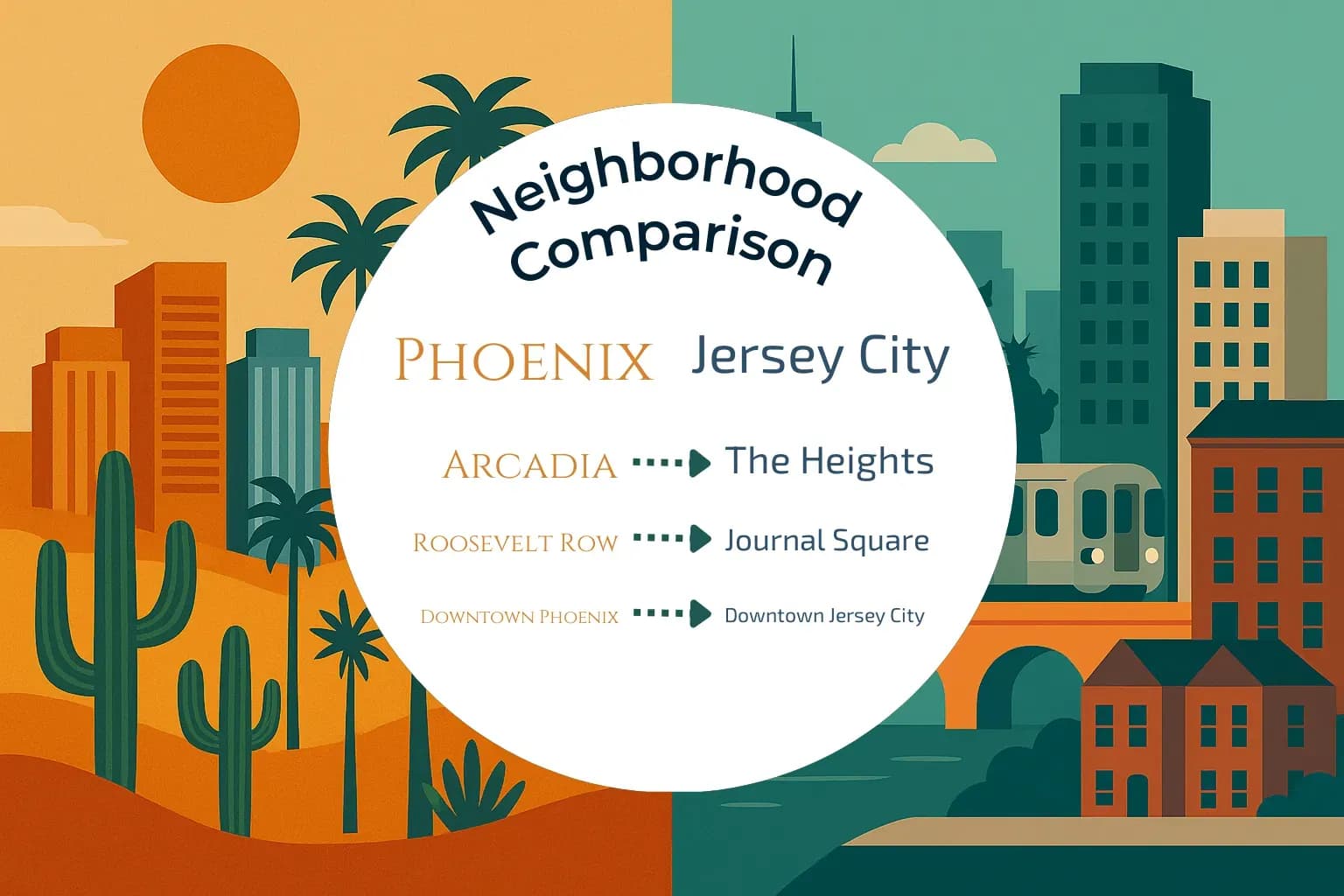 Phoenix vs Jersey City Neighborhood Comparison
