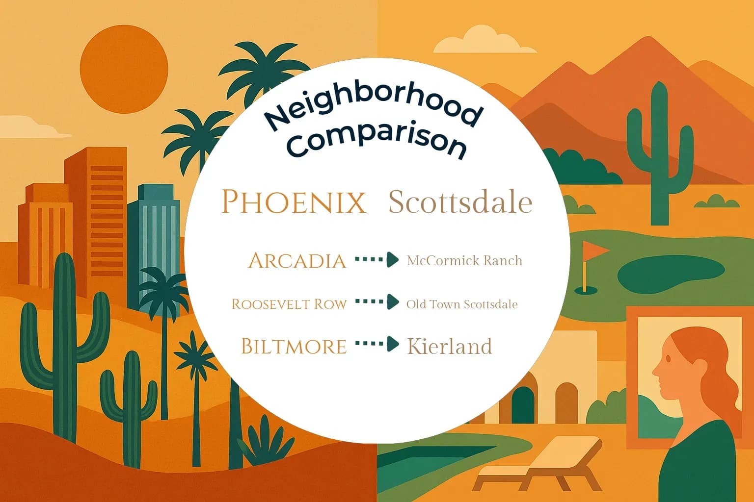 Phoenix vs Scottsdale Neighborhood Comparison