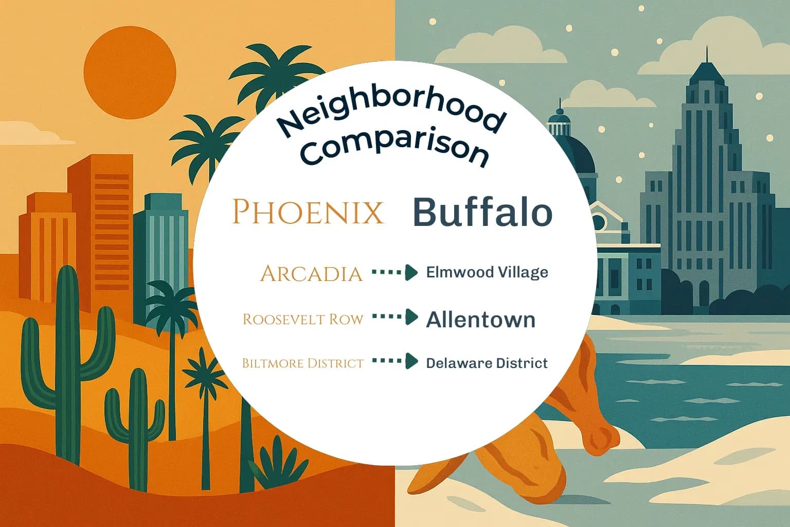 Phoenix vs Buffalo Neighborhood Comparison