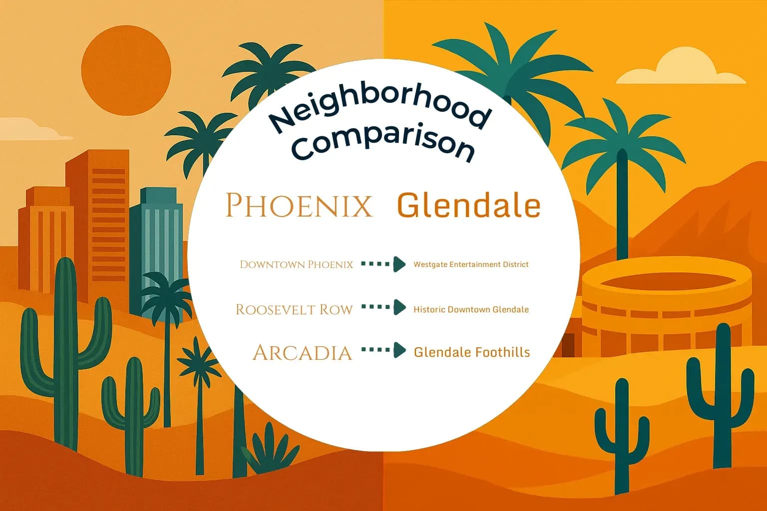 Phoenix vs Glendale Neighborhood Comparison