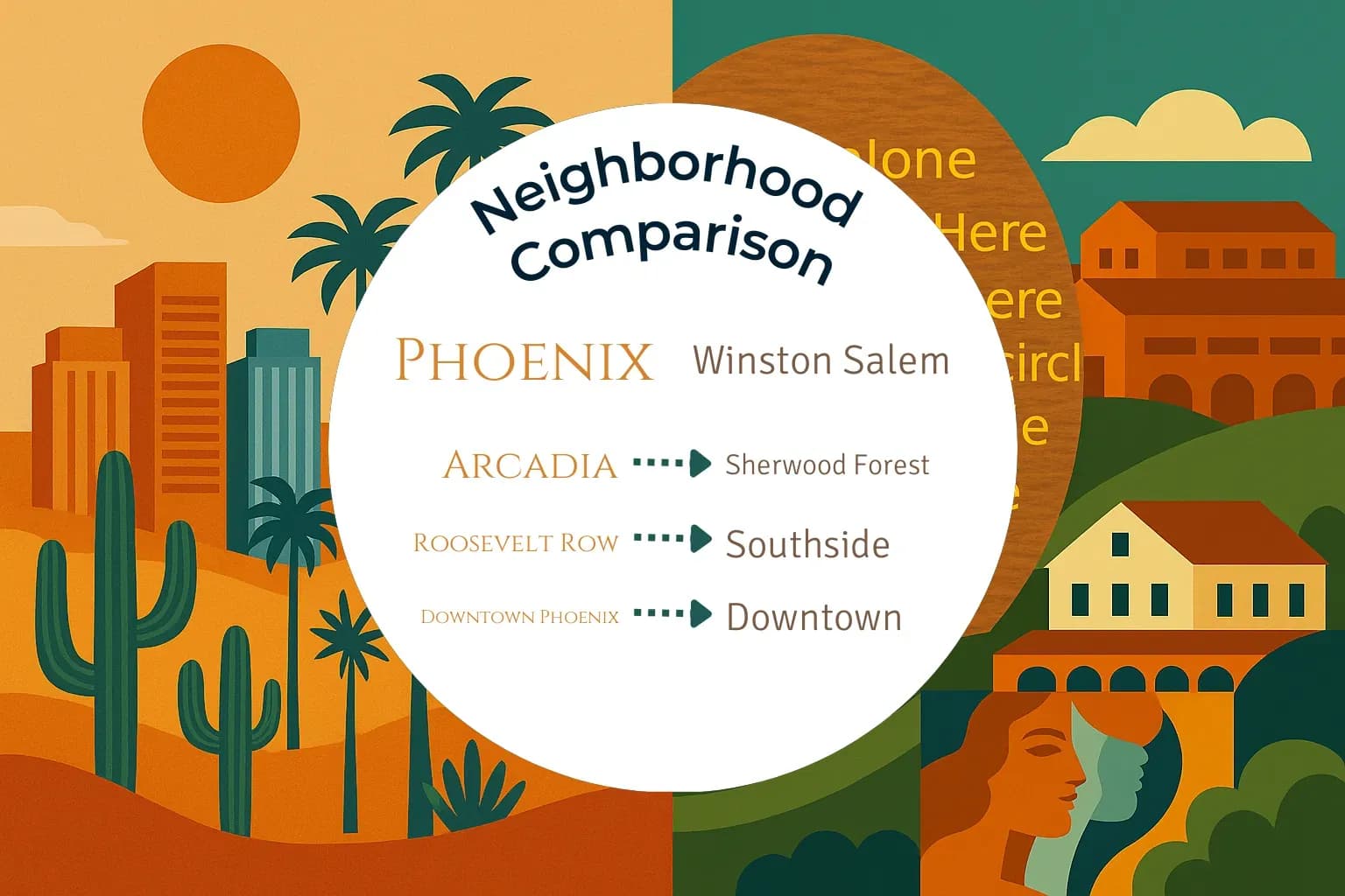Phoenix vs Winston Salem Neighborhood Comparison