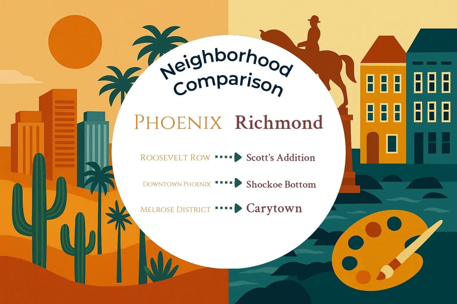 Phoenix vs Richmond Neighborhood Comparison