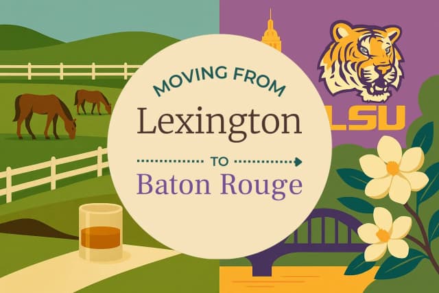 Moving from Lexington to Baton Rouge