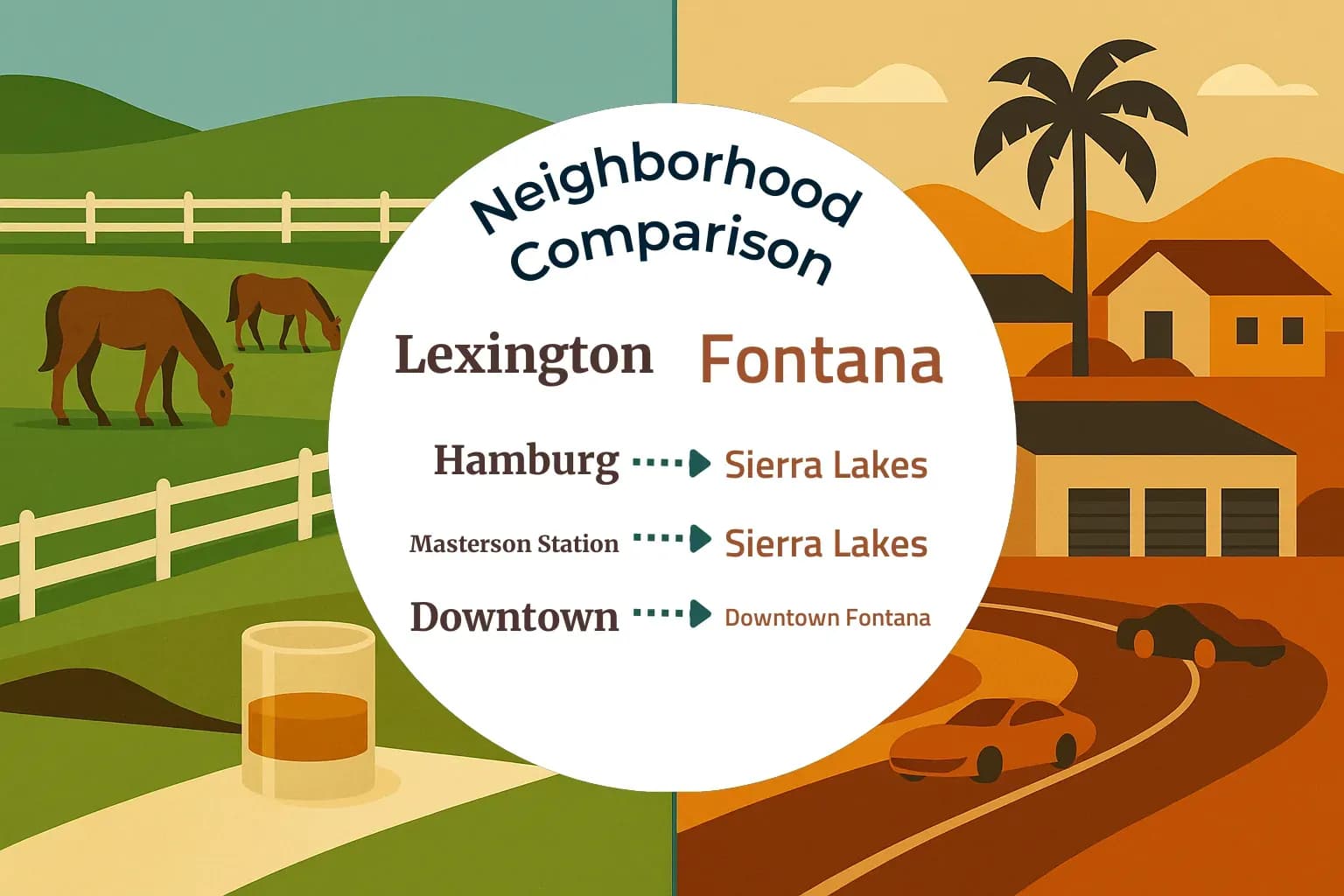 Lexington vs Fontana Neighborhood Comparison