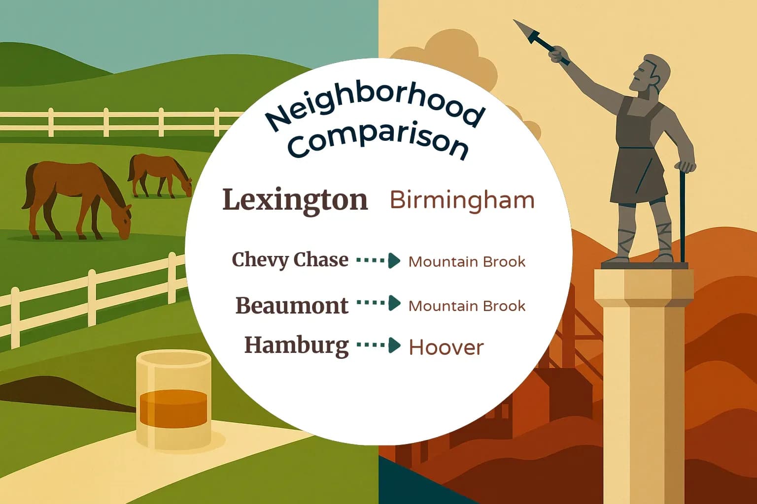 Lexington vs Birmingham Neighborhood Comparison