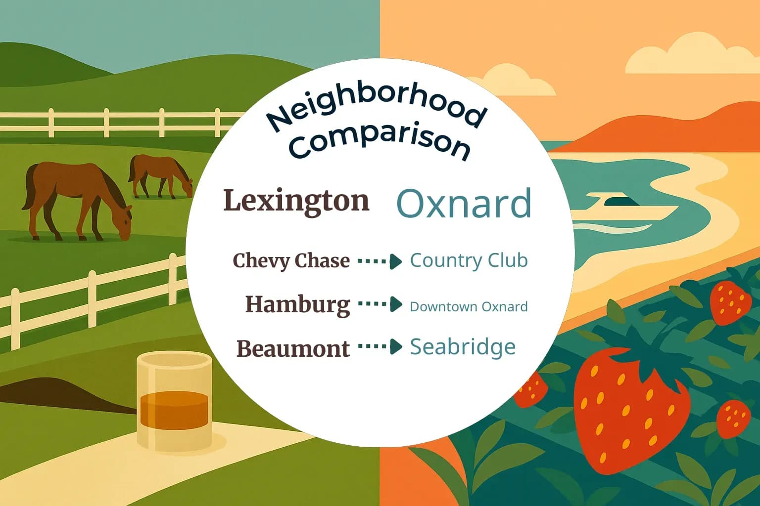 Lexington vs Oxnard Neighborhood Comparison