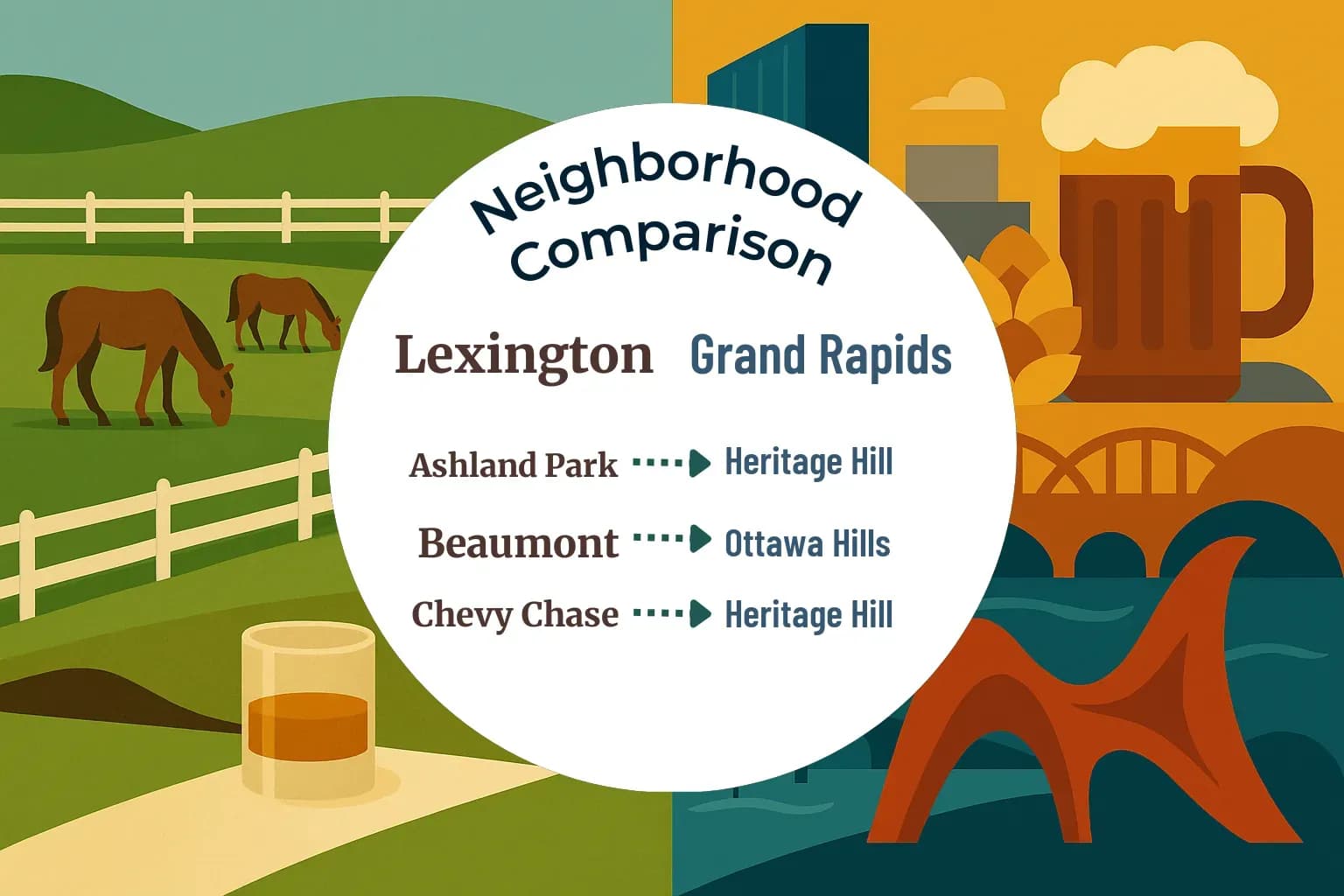 Lexington vs Grand Rapids Neighborhood Comparison