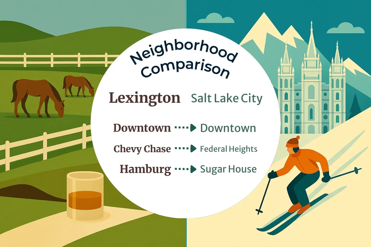 Lexington vs Salt Lake City Neighborhood Comparison