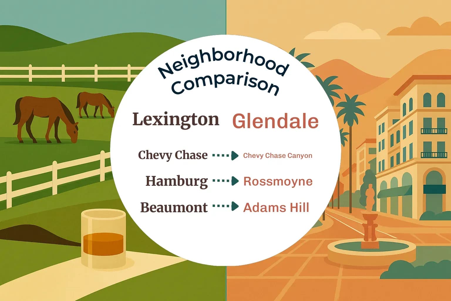 Lexington vs Glendale Neighborhood Comparison