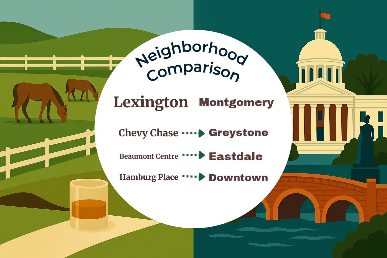 Lexington vs Montgomery Neighborhood Comparison