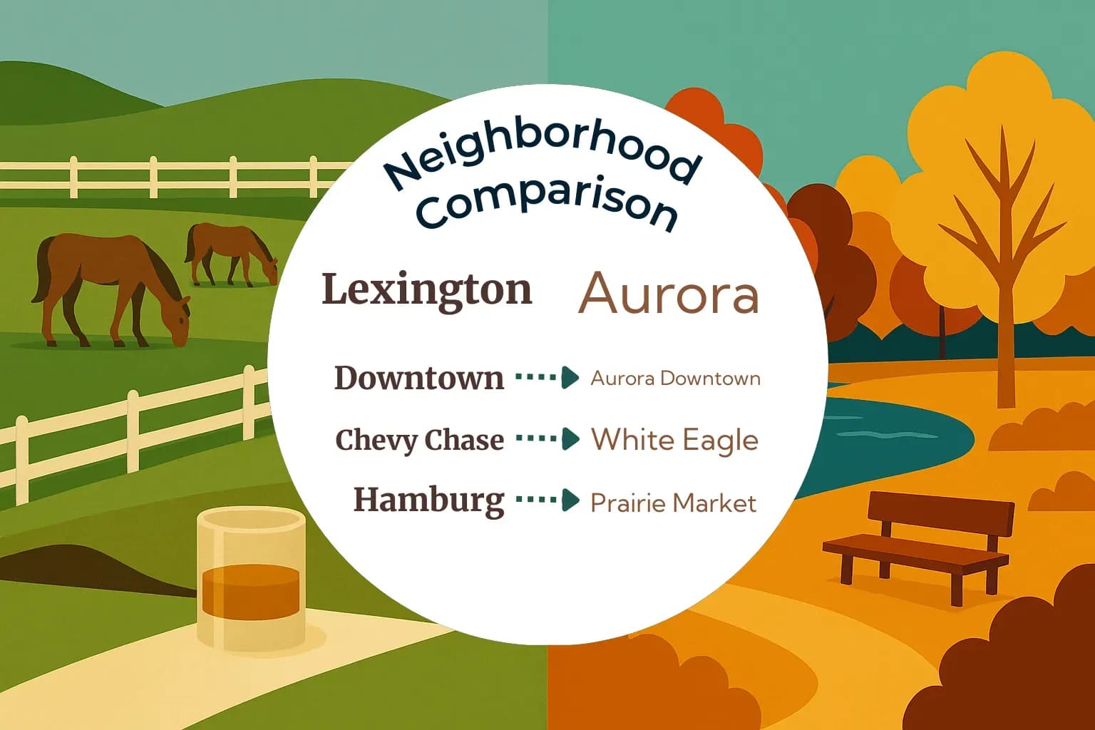 Lexington vs Aurora Neighborhood Comparison