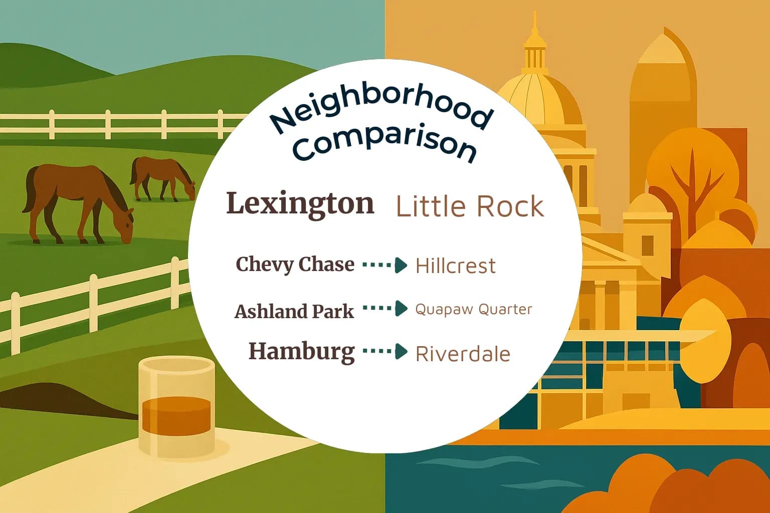 Lexington vs Little Rock Neighborhood Comparison
