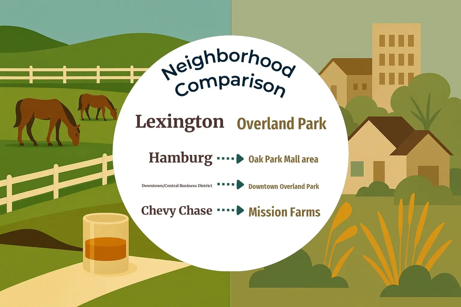 Lexington vs Overland Park Neighborhood Comparison