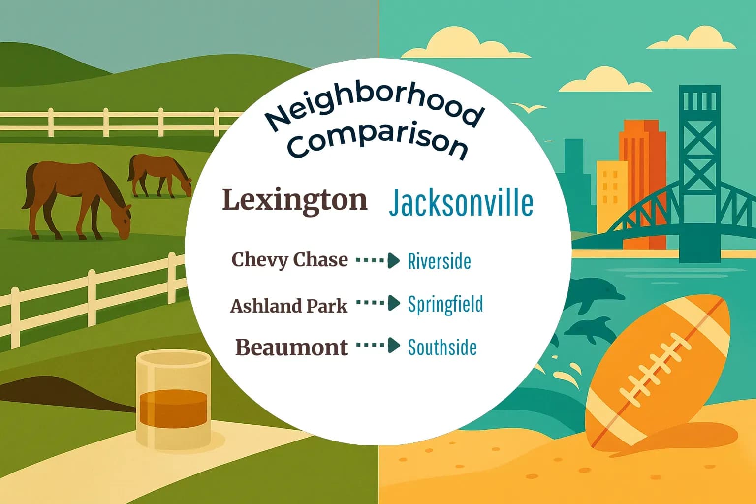 Lexington vs Jacksonville Neighborhood Comparison