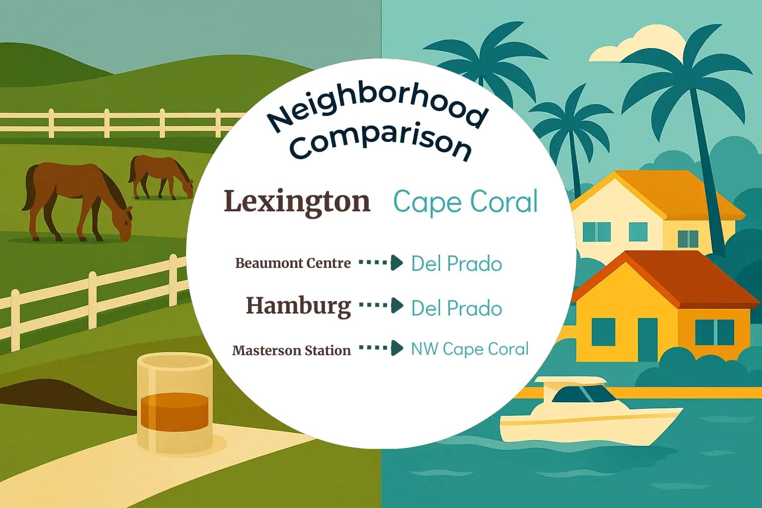 Lexington vs Cape Coral Neighborhood Comparison