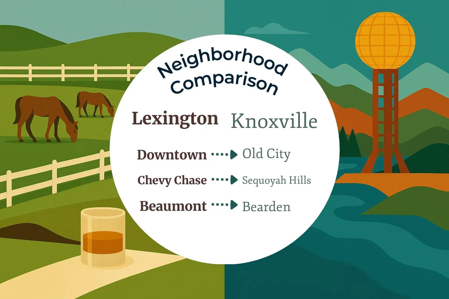 Lexington vs Knoxville Neighborhood Comparison