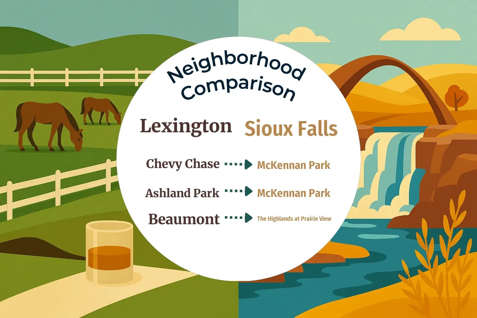 Lexington vs Sioux Falls Neighborhood Comparison